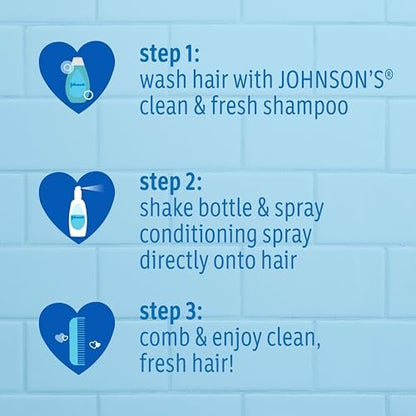 Johnson's Clean & Fresh Kinder Shampoo & Duschbad, 2-in-1 tägliches Haar- und Körperwaschmittel für Kinder und Kleinkinder, reinigt sanft das heranwachsende Haar, 400 ml