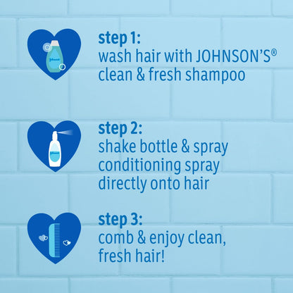 Johnson's Clean & Fresh Kinder Shampoo & Duschbad, 2-in-1 tägliches Haar- und Körperwaschmittel für Kinder und Kleinkinder, reinigt sanft das heranwachsende Haar, 400 ml
