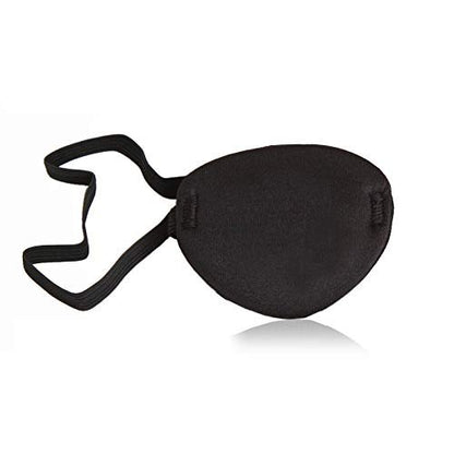 Oarkive Augenklappe für Erwachsene – Weiche schwarze Augenklappe für Piratenkostüm, Cosplay, Halloween, verstellbare Augenklappen für Verkleidungen
