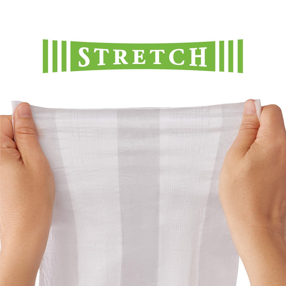 FitRight Stretch Inkontinenz-Einlagen für Erwachsene mit Klebelaschen, saugstark, Größe 1, 76–132 cm, 20 Stück