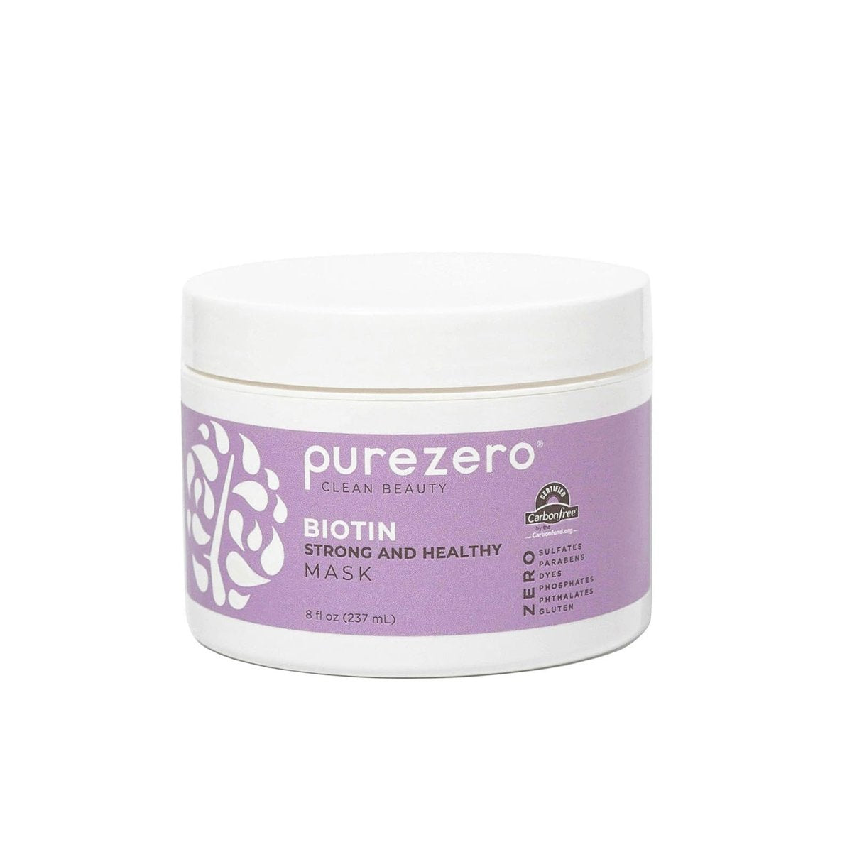 PureZero Biotin Stärkende Haarmaske 8 oz – Pflegend, Feuchtigkeitsspendend & Reparierend für stärkeres, gesünderes Haar