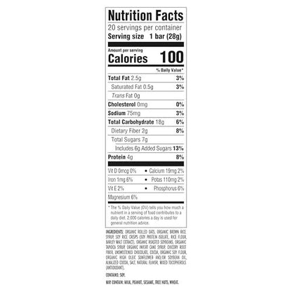 CLIF BAR Minis – Schokoladen-Brownie-Geschmack – mit Hafer aus biologischem Anbau – 4g Protein – Nicht-GVO – Pflanzlich – Snack-Riegel – 28 g (20er Pack)