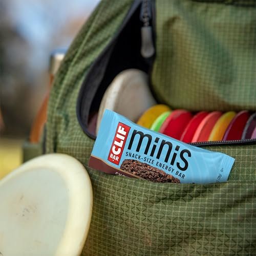 CLIF BAR Minis – Schokoladen-Brownie-Geschmack – mit Hafer aus biologischem Anbau – 4g Protein – Nicht-GVO – Pflanzlich – Snack-Riegel – 28 g (20er Pack)