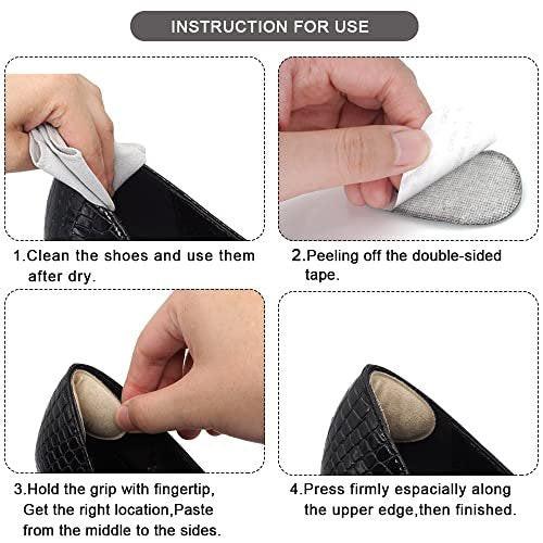 Dr.Foot Fersenpolster für Damen und Herren, Selbstklebende Fersenkissen-Einlagen gegen Fersenrutschen, Reiben, Blasen, Fußschmerzen und zur Verbesserung der Passform - 2 Paare + 1 Extra Paar (Beige)