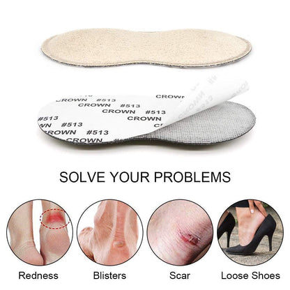 Dr.Foot Fersenpolster für Damen und Herren – Selbstklebende Fersenkissen gegen Rutschen, zu große Schuhe, Blasen und Fußschmerzen (Beige+Grau+Schwarz)