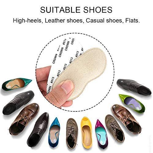 Dr.Foot Fersenpolster für Damen und Herren, Selbstklebende Fersenkissen-Einlagen gegen Fersenrutschen, Reiben, Blasen, Fußschmerzen und zur Verbesserung der Passform - 2 Paare + 1 Extra Paar (Beige)