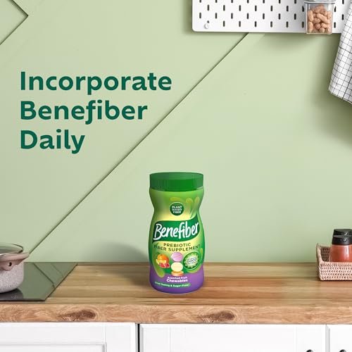 Benefiber Kautabletten mit präbiotischen Ballaststoffen – GLP-1-freundliches Ballaststoffpräparat für die Verdauungsgesundheit, gemischte Fruchtgeschmacksrichtungen – 100 Stück