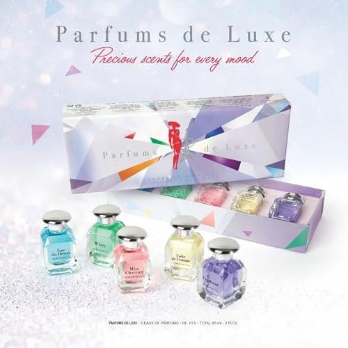 Charrier Parfums – 5 Eaux de Parfum Geschenkset „Collection de Luxe“ – 60 ml – Hergestellt in der Provence, Frankreich