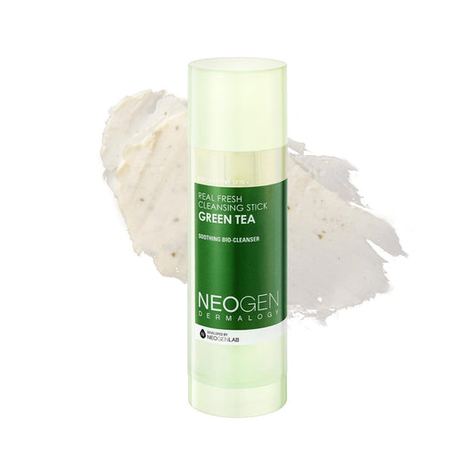 NEOGEN DERMALOGY Reinigungsstick mit Grüntee-Extrakt und -Blättern - Feuchtigkeitsspendender Reisegrößen-Klassiker (Real Fresh Cleansing Stick Green Tea) / Mitesserentferner