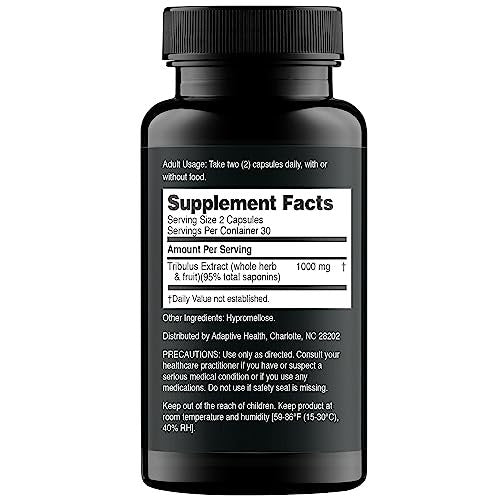 Nugenix Essentials Tribulus Terrestris für Männer - 95% Gesamtsaponine, 1000 mg Hochpotenz, Extra Stärke, 60 Kapseln