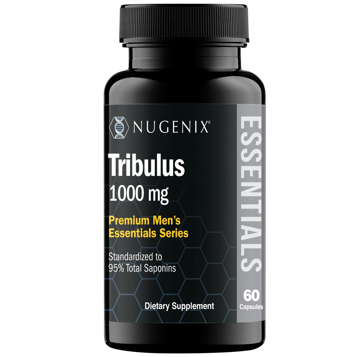 Nugenix Essentials Tribulus Terrestris für Männer - 95% Gesamtsaponine, 1000 mg Hochpotenz, Extra Stärke, 60 Kapseln
