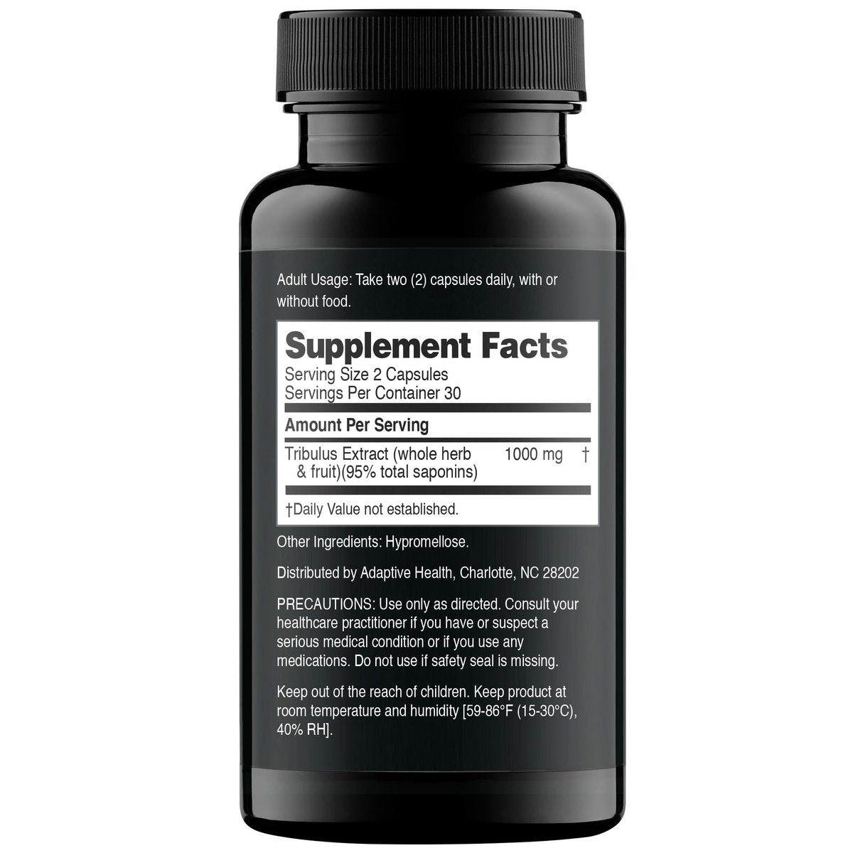 Nugenix Essentials Tribulus Terrestris für Männer - 95% Gesamtsaponine, 1000 mg Hochpotenz, Extra Stärke, 60 Kapseln