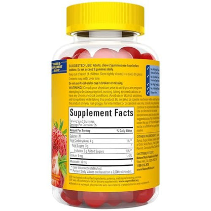 Nature Made Melatonin 10mg Gummis – Höchstdosis, 60 Stück, 30-Tage-Vorrat, Schlafhilfe für Erwachsene