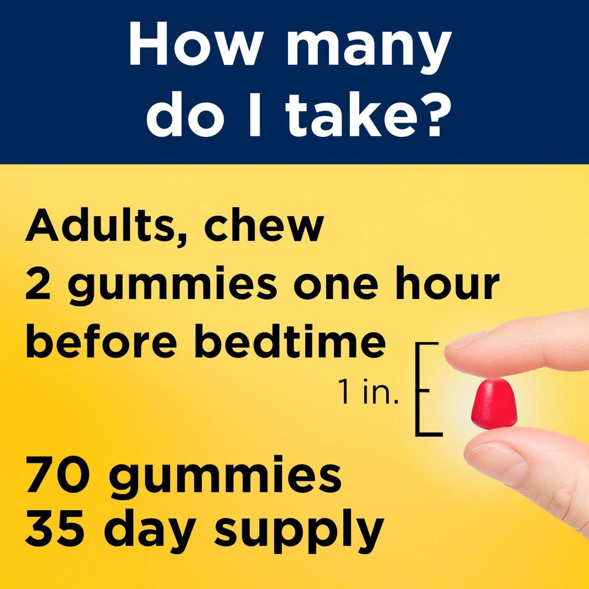 Nature Made Melatonin 10 mg Gummis für Erwachsene – Maximum-Stärke Einschlafhilfe, 70 Gummis, 35 Tage Vorrat