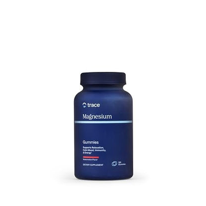 Trace Minerals Magnesium Gummis – Unterstützt einen ruhigen Geist – Magnesium-Kaugummis für Kinder & Erwachsene – Knochen-, Verdauungs-, Herzgesundheit & Immununterstützung – Wassermelonengeschmack – 120 Stück (120 Portionen)