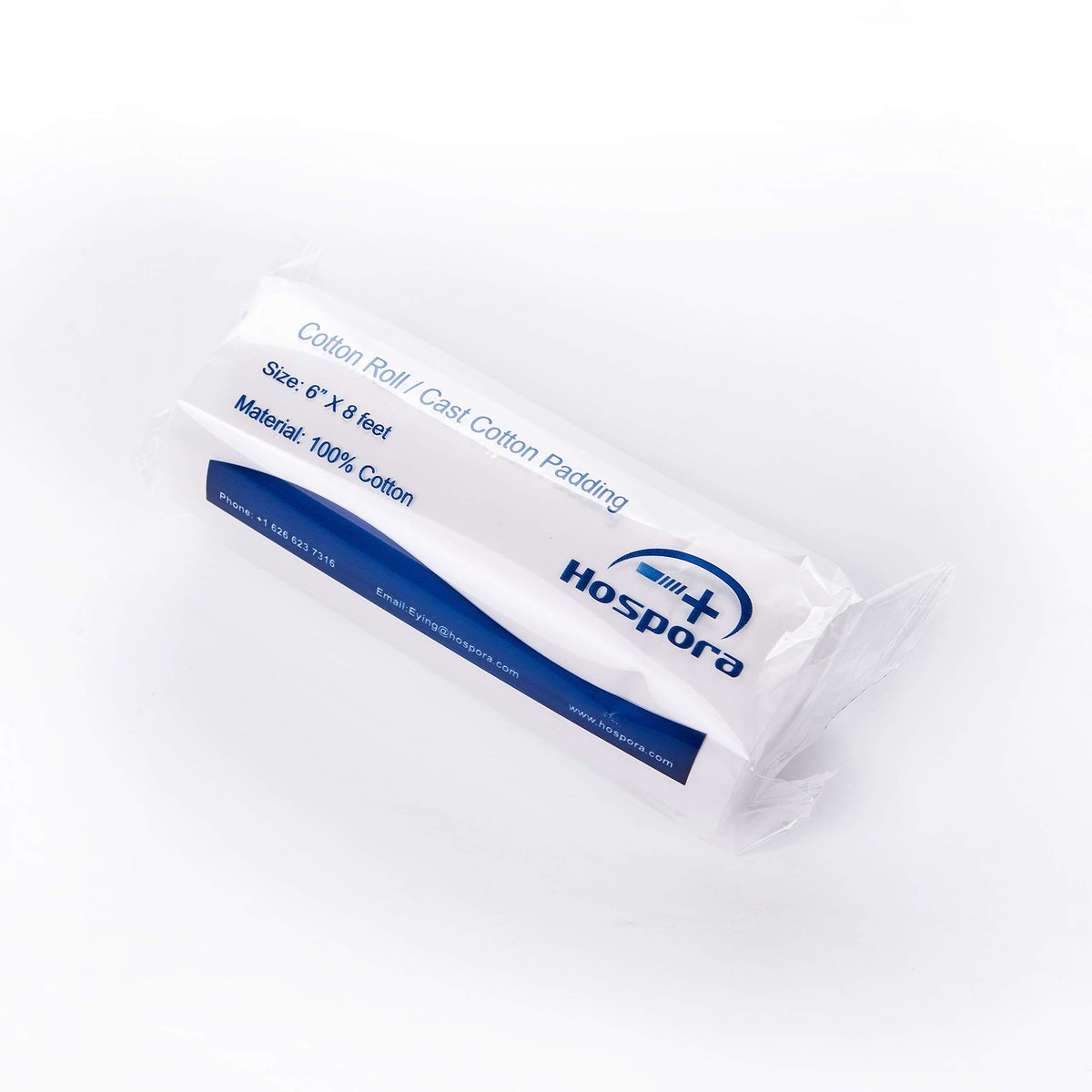 HOSPORA Medical Baumwoll-Gipspolsterrolle, 15 cm x 2,4 m, Einzelpack (6er-Pack)