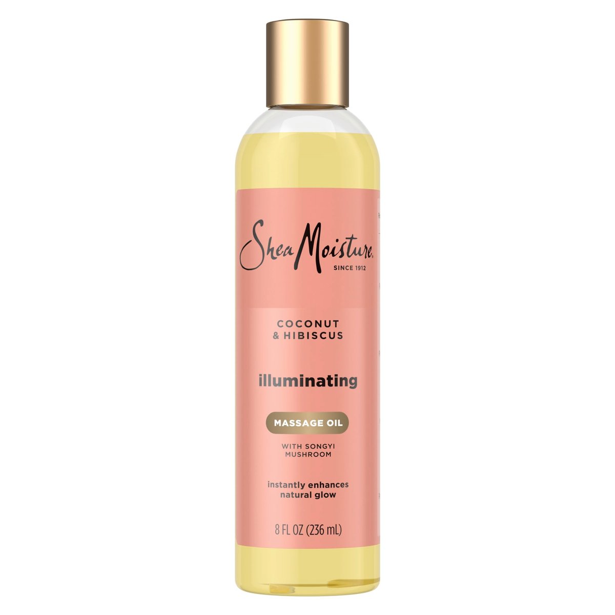 Shea Moisture Kokosnuss & Hibiskus Massageöl und Körperöl für trockene Haut, Badöl mit Kokosnussöl und Vitamin E Öl für die Haut, 237 ml