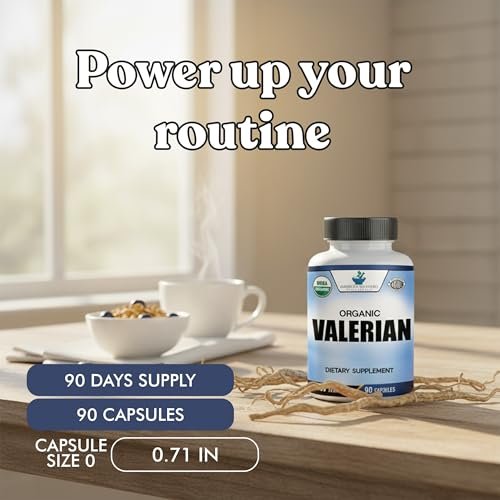 American Standard Supplements Bio Baldrian – Vegan, Glutenfrei, Nicht-GVO, 90 Kapseln, 90 Portionen