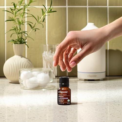 Cliganic Bio-Lavendelöl – 100% reines, natürliches und unverdünntes ätherisches Öl für Aromatherapie-Diffuser | Non-GMO verifiziert