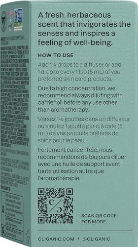 Cliganic USDA Bio Eukalyptus ätherisches Öl, 100% rein | Natürliches Aromatherapieöl für Diffusor, Dampfdestilliert | Nicht-GVO zertifiziert