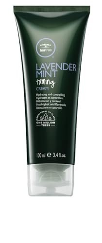 Tea Tree Lavender Mint Taming Cream – Reichhaltige Haarstyling-Creme für grobes, lockiges und trockenes Haar, 100 ml