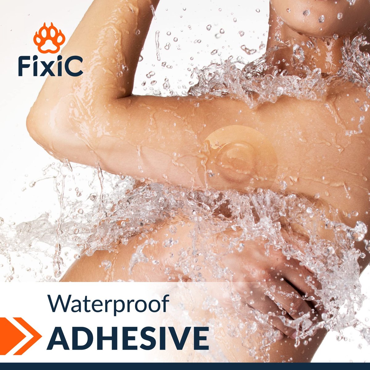 Fixic Freestyle Klebepflaster 25 Stück – Passend für Libre 1, 2, 3 & Plus – Enlite – Guardian – Kein Kleber in der Mitte – Vorgeschnittene Rückseite – Langzeitfixierung für Ihren Sensor! (Tan)