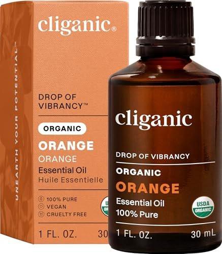 Cliganic Bio Süßorangen-Ätherisches Öl, 30 ml – 100% rein natürlich für Aromatherapie-Diffuser | Non-GMO verifiziert (Verpackung kann variieren)
