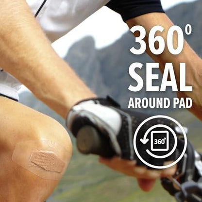 Nexcare Max Hold wasserdichte Pflaster – 48 Stunden Halt, flexibel für Finger, Knie und Fersen – 15 Stück transparent