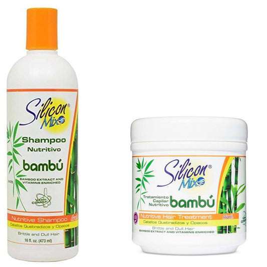 Silicon Mix Bamboo Haarbehandlung und Shampoo Set 2x 473 ml