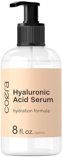 Coera Hyaluronsäure Serum | 240 ml | Feuchtigkeitsspendend & Hydratisierend | Für Gesicht, Haut, Haare & Nägel | Paraben- & SLS-frei