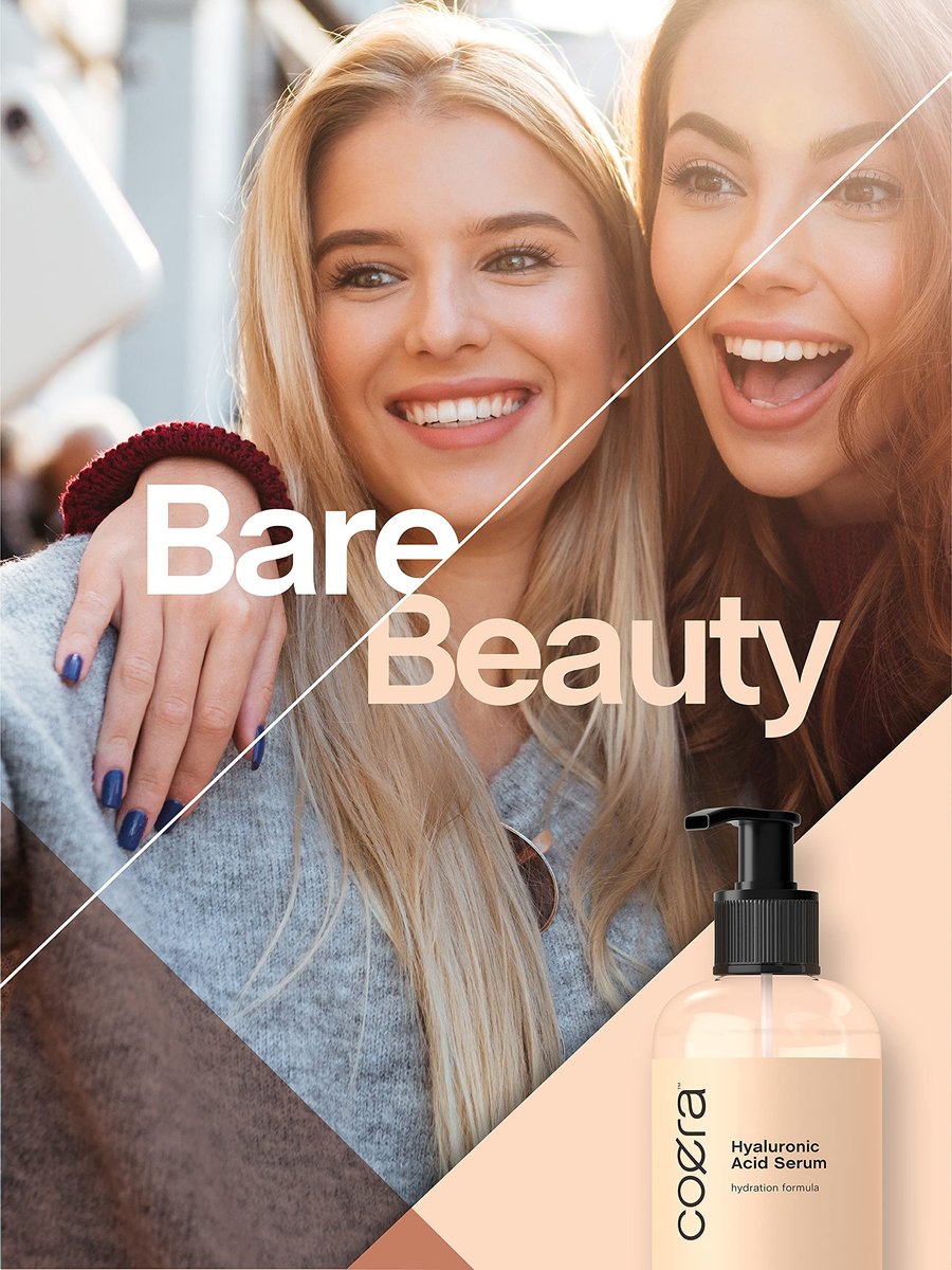 Coera Hyaluronsäure Serum | 240 ml | Feuchtigkeitsspendend & Hydratisierend | Für Gesicht, Haut, Haare & Nägel | Paraben- & SLS-frei