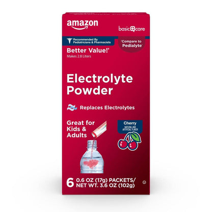 Elektrolyt-Pulverbeutel für Kinder & Erwachsene, Kirschgeschmack, 6 Beutel