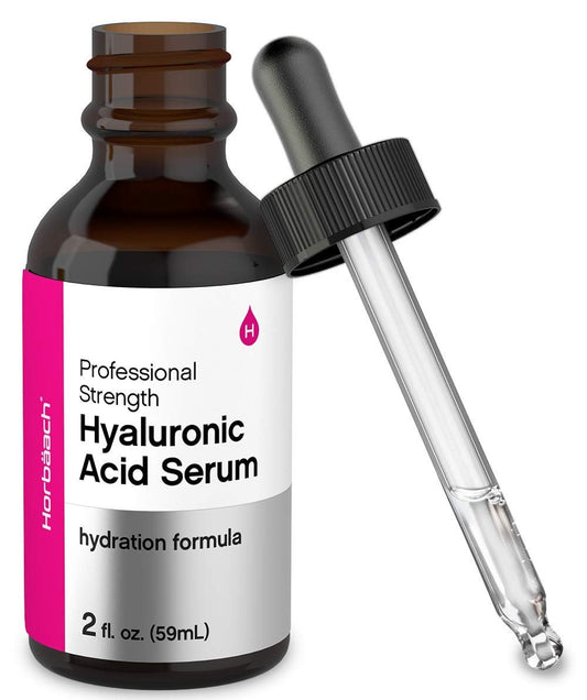 Horbäach Hyaluronsäure Serum für das Gesicht | 60 ml | Paraben- & SLS-freier Feuchtigkeitsspender