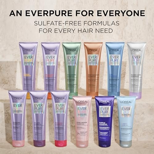 L'Oreal Paris EverPure Thickening Shampoo & Conditioner Set – Sulfatfrei für feines, brüchiges Haar, 2x 250 ml