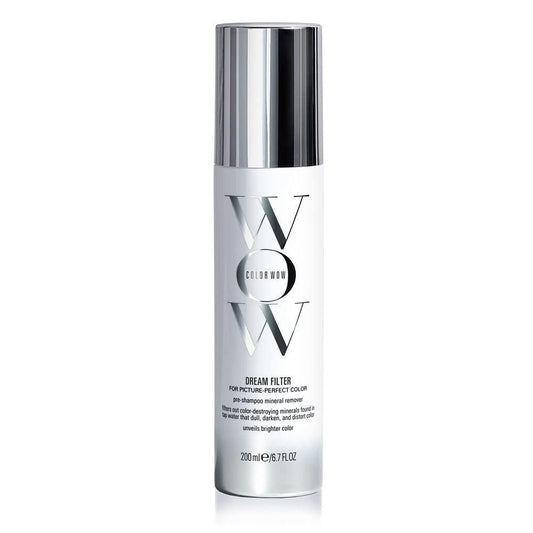 COLOR WOW Dream Filter Pre-Shampoo Mineralentferner – Härtewasser-Entgiftung | In 3 Minuten zu hellerem, strahlenderem, glänzenderem Farbton