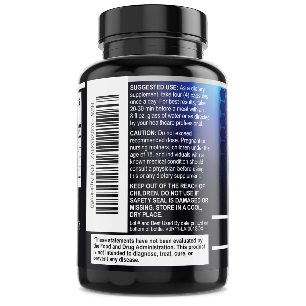 Nitric Oxide Booster Extra Strength – 3-fach Stärke L-Arginin & Citrullin Supplement – Beste Stickstoffmonoxid-Präparate für Männer – Unterstützt Muskeln, Herzgesundheit, Energie – In den USA abgefüllt – 60 Kapseln