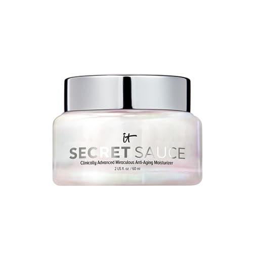 IT Cosmetics Secret Sauce Anti-Aging Feuchtigkeitscreme - Hydratisierende & aufpolsternde Gesichtscreme für feine Linien, Fältchen & dunkle Flecken - Vegan - Tages- oder Nachtpflege - 59 ml