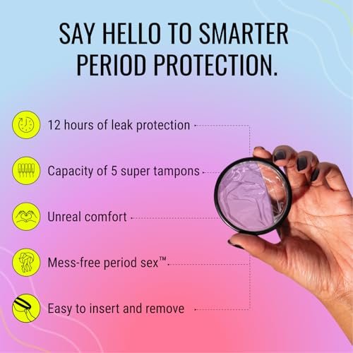 Flex Menstrual Discs | Wiederverwendbare Periodenscheiben | Reduziert Krämpfe & Trockenheit | Anfängerfreundliche Tampon-Alternative | Kapazität von 5 Super-Tampons | Hergestellt in Kanada | 12 Stück