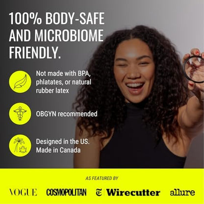 Flex Menstrual Discs | Wiederverwendbare Periodenscheiben | Reduziert Krämpfe & Trockenheit | Anfängerfreundliche Tampon-Alternative | Kapazität von 5 Super-Tampons | Hergestellt in Kanada | 12 Stück