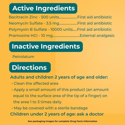 Neosporin + Burn Relief Dual Action Salbe, Erste Hilfe Antibiotikum & Schmerzmittel, 24-Stunden Infektionsschutz & maximale Linderung bei kleinen Schnitten, Schürfwunden und Verbrennungen, 14,2 g