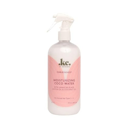 KeraCare Kokoswasser Light Hair Refresher Spray mit jamaikanischem Schwarzkastoröl und Kokosöl, 473 ml