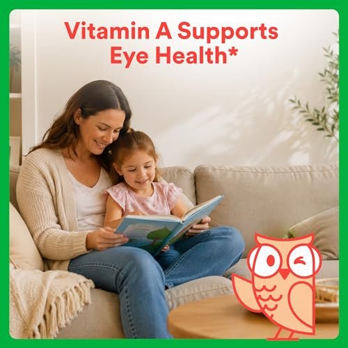 SmartyPants Organic Kinder Multivitamin Gummis: Omega 3 (ALA), Beta-Carotin, Vitamin B12, B6, A, K & Zink zur Unterstützung des Immunsystems, Biotin, vegetarisch, drei Fruchtgeschmacksrichtungen, 120 Stück (30-Tage-Vorrat)
