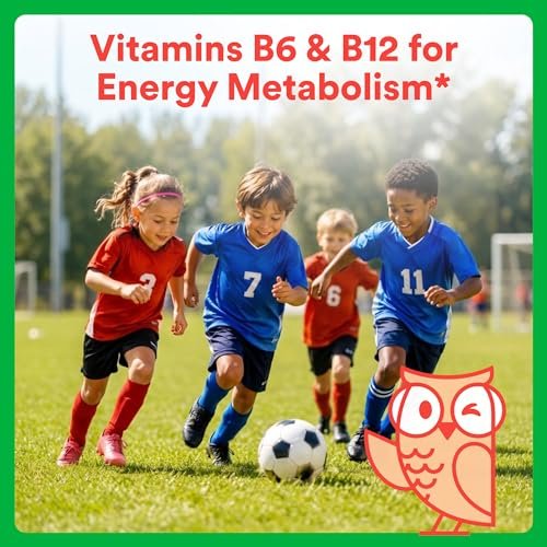 SmartyPants Organic Kinder Multivitamin Gummis: Omega 3 (ALA), Beta-Carotin, Vitamin B12, B6, A, K & Zink zur Unterstützung des Immunsystems, Biotin, vegetarisch, drei Fruchtgeschmacksrichtungen, 120 Stück (30-Tage-Vorrat)