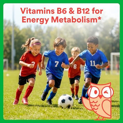 SmartyPants Organic Kinder Multivitamin Gummis: Omega 3 (ALA), Beta-Carotin, Vitamin B12, B6, A, K & Zink zur Unterstützung des Immunsystems, Biotin, vegetarisch, drei Fruchtgeschmacksrichtungen, 120 Stück (30-Tage-Vorrat)