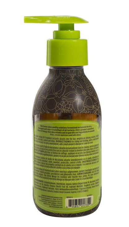 Macadamia Natural Oil Healing Oil Treatment – Leichtes Haaröl für alle Haartypen, Feuchtigkeitsspendend, Glättend & Glanz, Glasflasche, 125 ml
