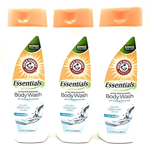 Arm & Hammer Clear Water Ultra Feuchtigkeitsspendendes Duschgel, 3er-Pack (3 x 354 ml)