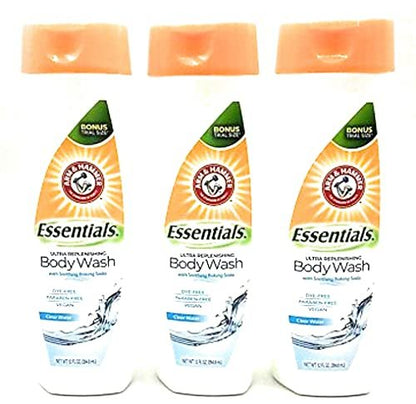 Arm & Hammer Clear Water Ultra Feuchtigkeitsspendendes Duschgel, 3er-Pack (3 x 354 ml)
