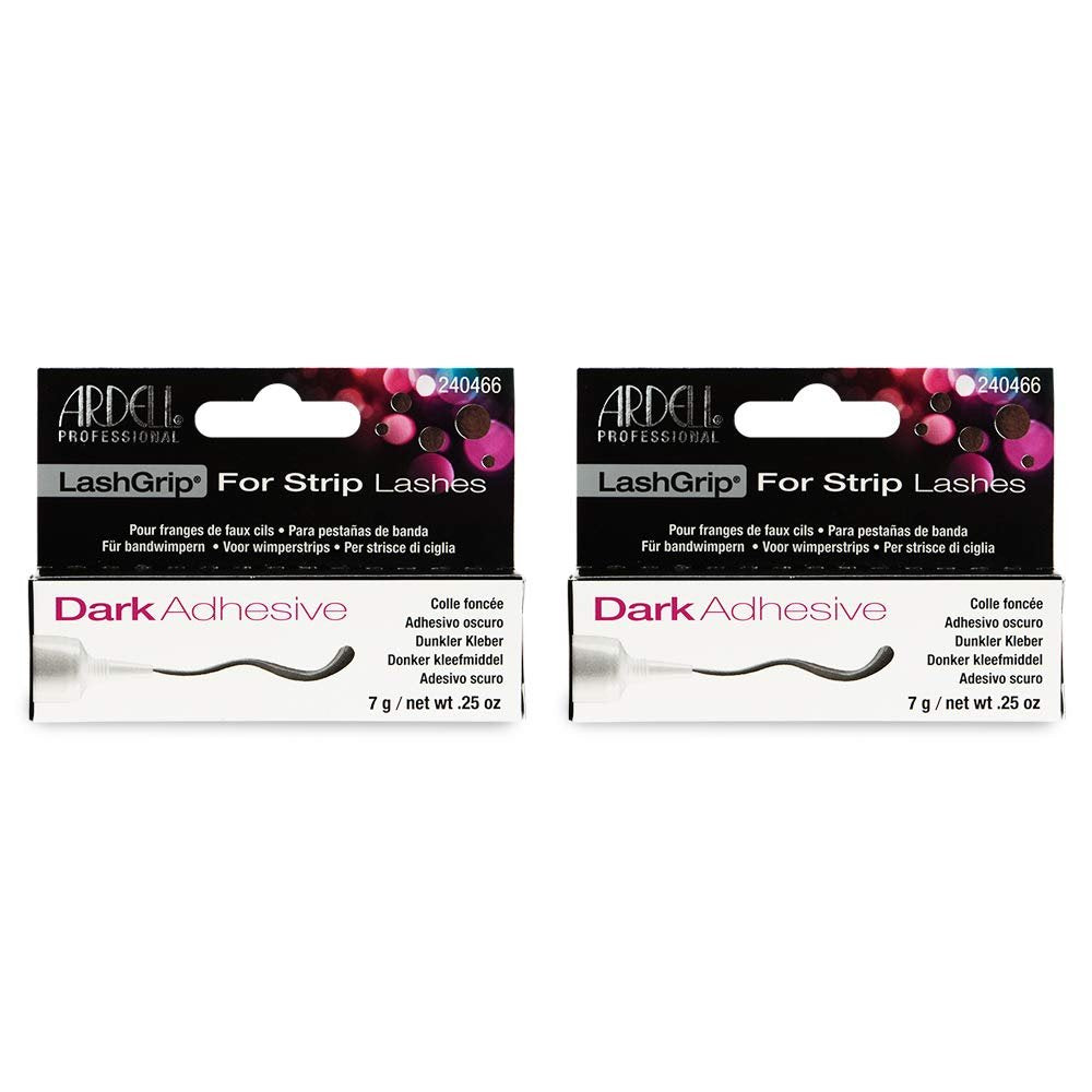 Ardell Lashgrip Wimpernkleber für Streifenwimpern – Dunkel, wasserfest, langanhaltend, 0,25 oz, 2er-Pack