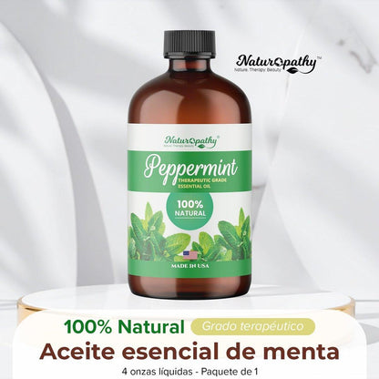 Naturopathy Pfefferminzöl Bio-Therapeutische Qualität 118 ml – Ideal für Aromatherapie und Entspannung