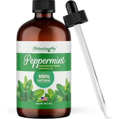 Naturopathy Pfefferminzöl Bio-Therapeutische Qualität 118 ml – Ideal für Aromatherapie und Entspannung